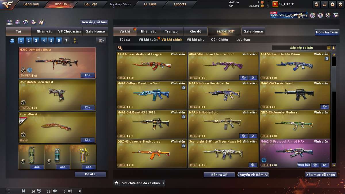 shop acc cf uy tin gia re